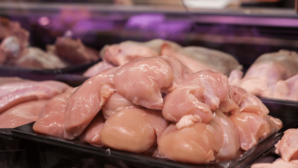 Raw chicken