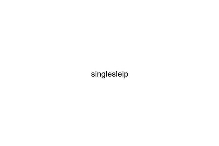 singlesleip