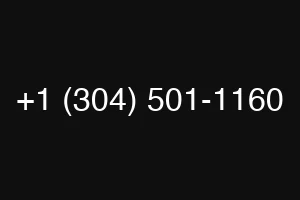 +1 (304) 501-1160